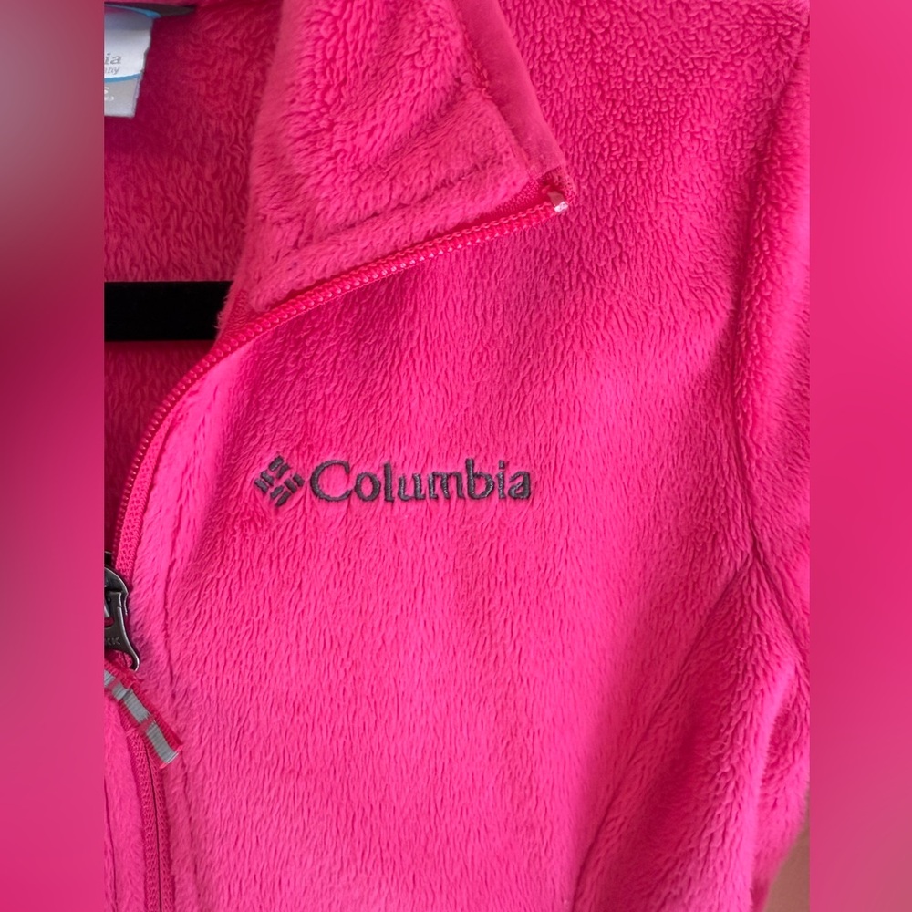 Columbia Benton Springs Bright Pink Full-Zip Fleece *GOOD USED CONDITION* - Picture 3 of 12